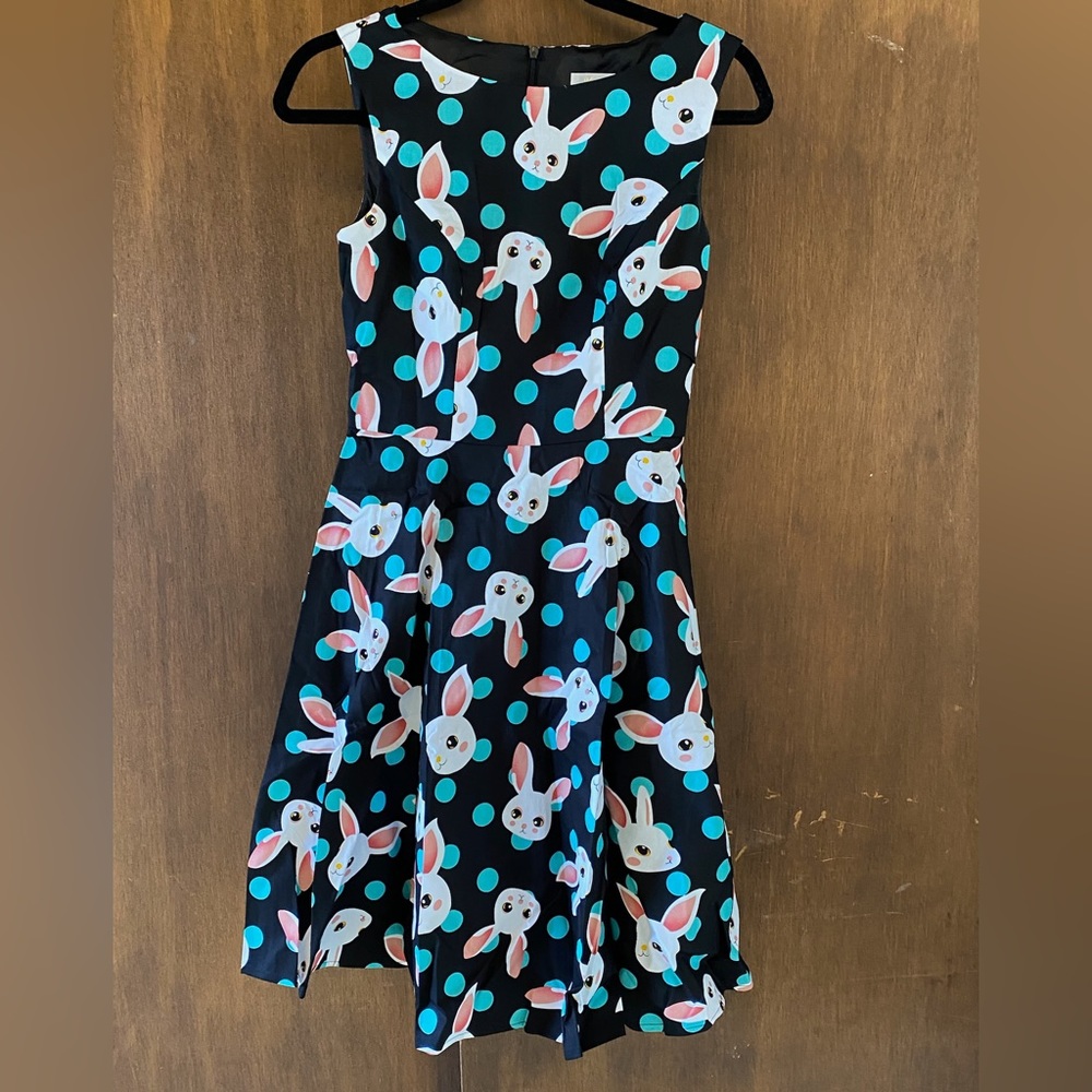 Fit and flare vintage inspired dress.